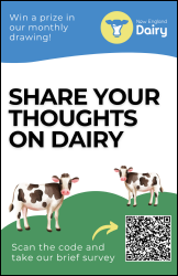 image of a poster about sharing thoughts on dairy