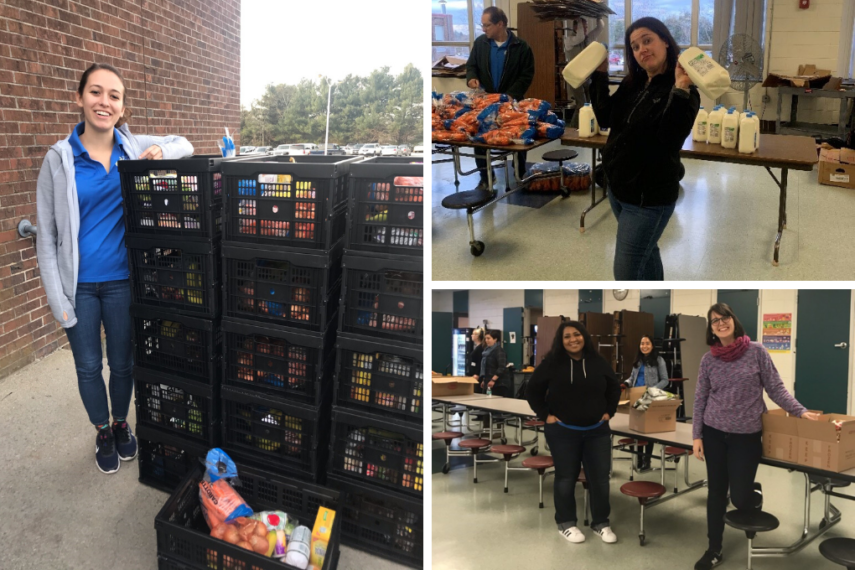 New England Dairy Staff Volunteer at Billerica Public Schools Food Market