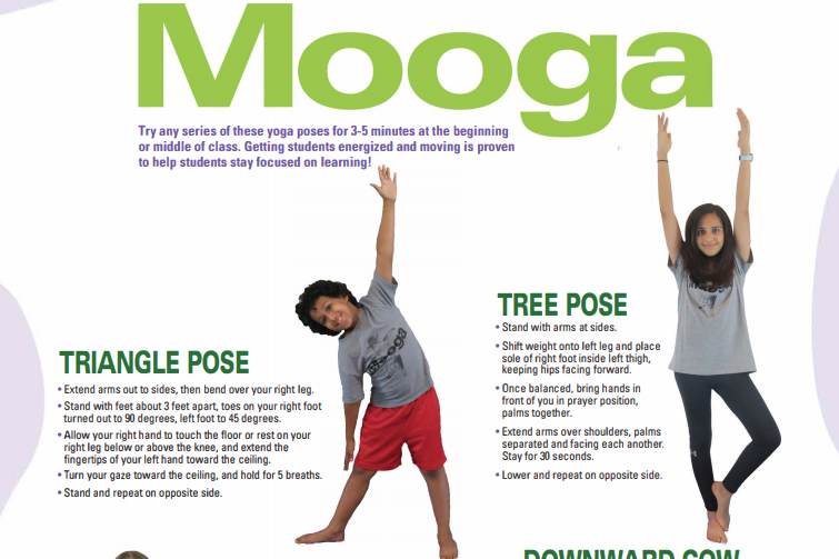 Yoga for kids infographic