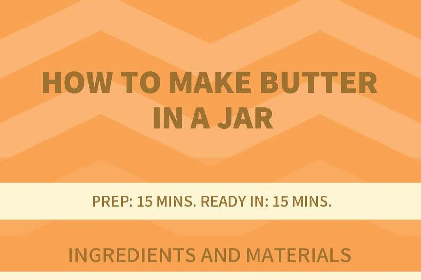 how to make butter in a jar