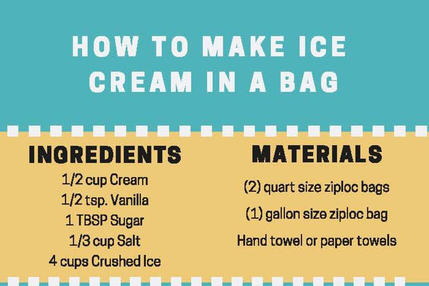 how to make ice cream in a bag